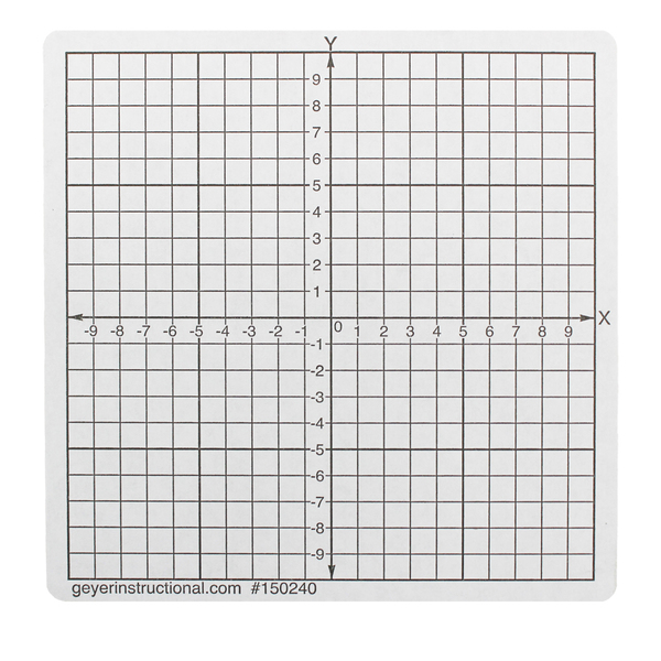 Geyer Graphing Stickers, Numbered Axis, PK500 150241